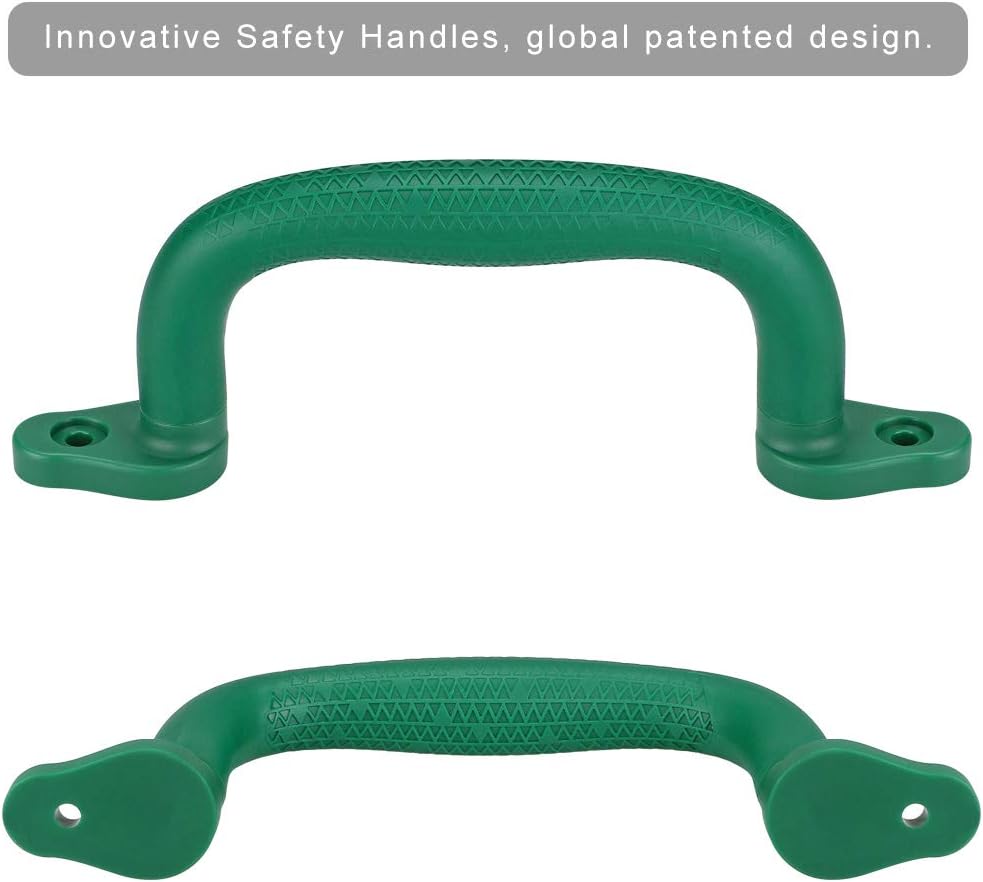 Dolibest Klettergriffe, 18cm Klettergerüst Haltegriffe Kinder rutschfeste Solide Handgriffe für Spie