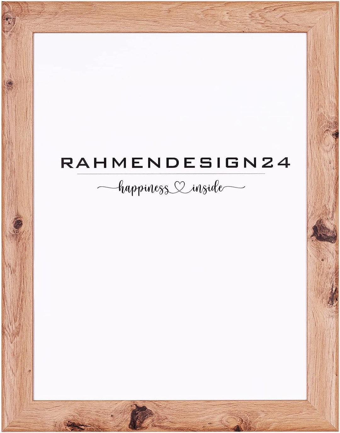 Rahmendesign24 Bilderrahmen Fiona 60x84 Eiche Natur Fotorahmen, Wechselrahmen, Posterrahmen, Puzzler