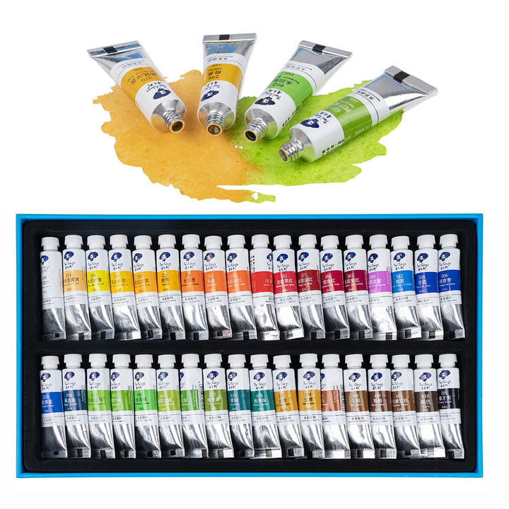 Paul Rubens Aquarellfarben, 36 Farben x 5 ml Tuben Caroline Studenten Wasserfarben mit Aufbewahrungs