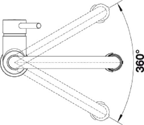 BLANCO CATRIS-S Flexo chrom | Hochdruck | Mit herausziehbarem Schlauch | Wechsel von Klarstrahl in B