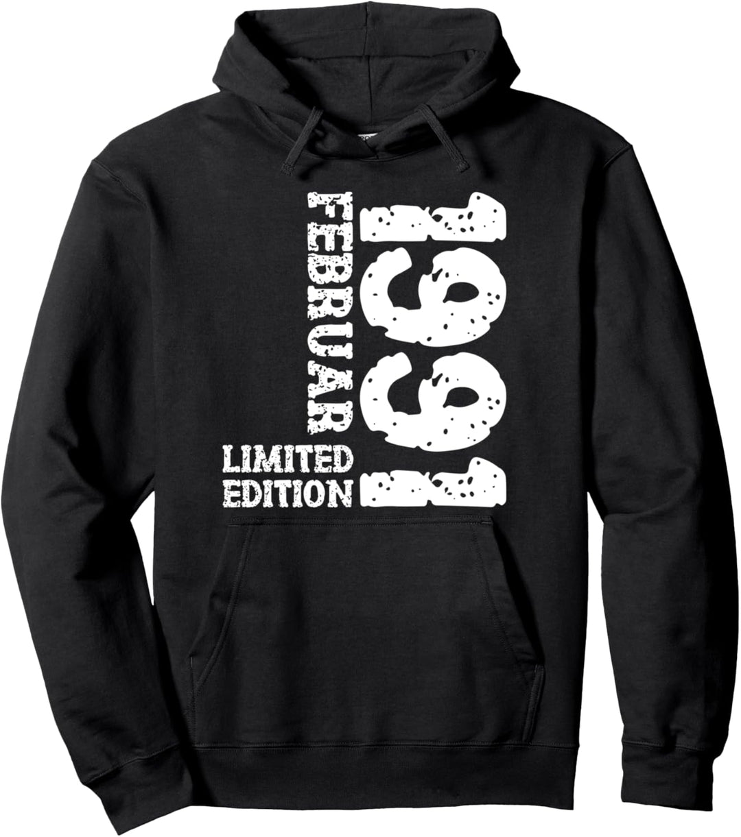 32. Geburtstag Frauen Männer Limited Edition Februar 1991 Pullover Hoodie