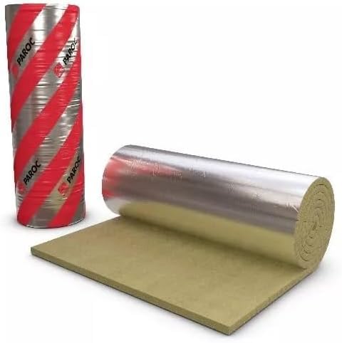 PAROC HVAC Lamella Mat AluCoat alukaschiert Steinwolle Isolierung Lamellenmatte mit Alu 20-50mm 100c
