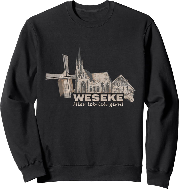 Weseke Kreis Borken Westfalen Zwiebel Dorf Gemeinde Sweatshirt