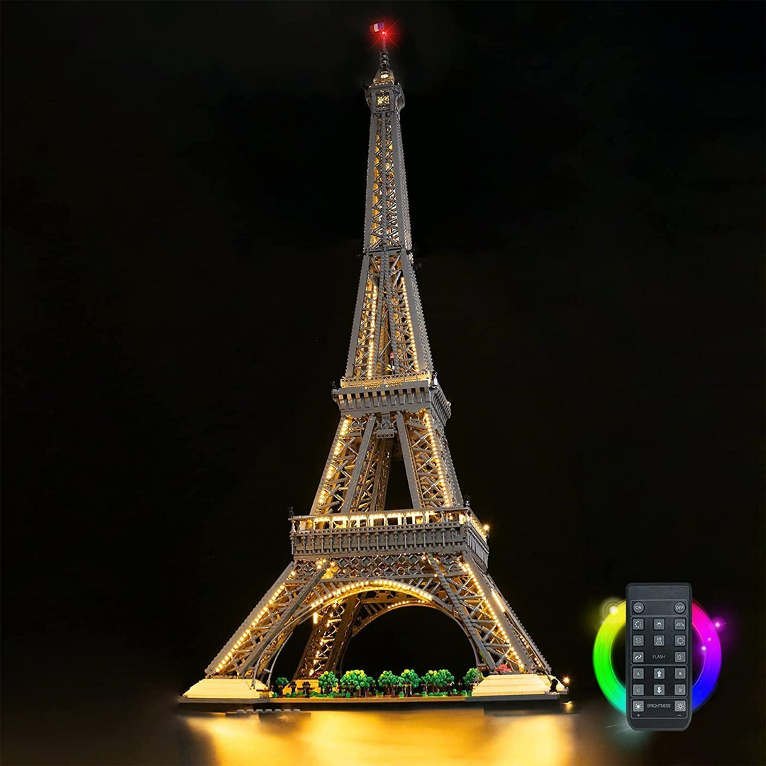 Fernbedienung Dekorationsbeleuchtungsset für Lego 10307 The Eiffel Tower Building Set, Licht-Kit für