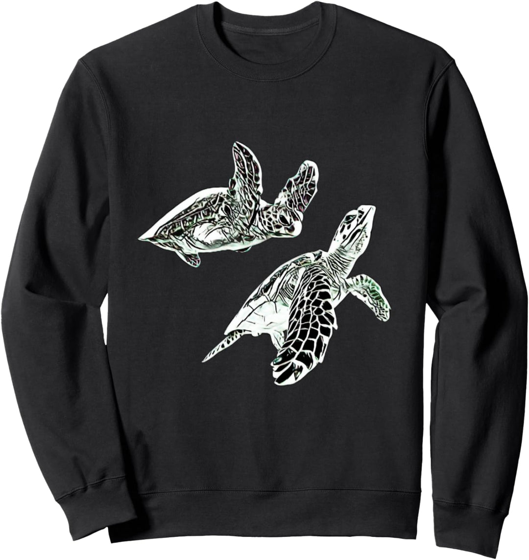 Meeresschildkröte Schildkröte Motiv Ozean Meeresschildkröten Sweatshirt