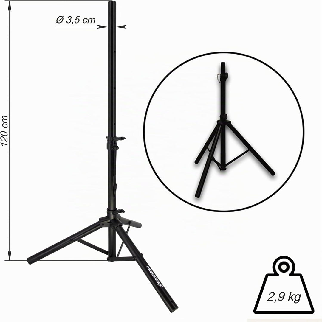 PremiumX Camping Satelliten Anlage SAT Antenne Stativ HD TV Receiver Single LNB 10m Kabel F-Stecker