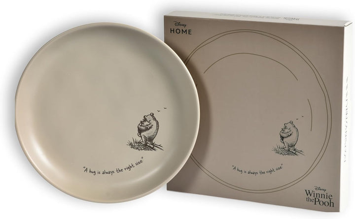 Disney Winnie Puuh Kuchenteller 20 cm – Hochwertiges Steingut mit Winnie Pooh, mit originellen Zitat
