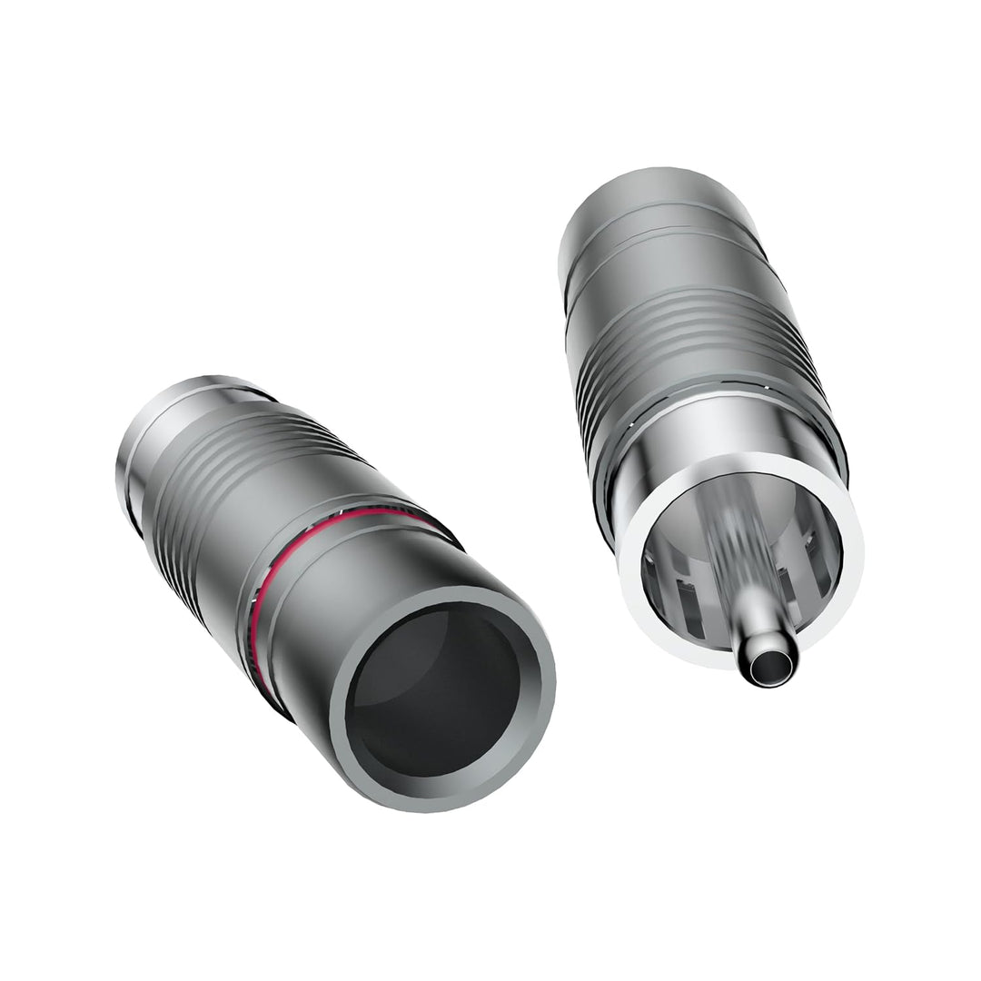 Tertullus 4 Stück High End Cinch Stecker ，HiFi RCA Stecker,Cinch-Steckverbinder für Audio Phono RCA1