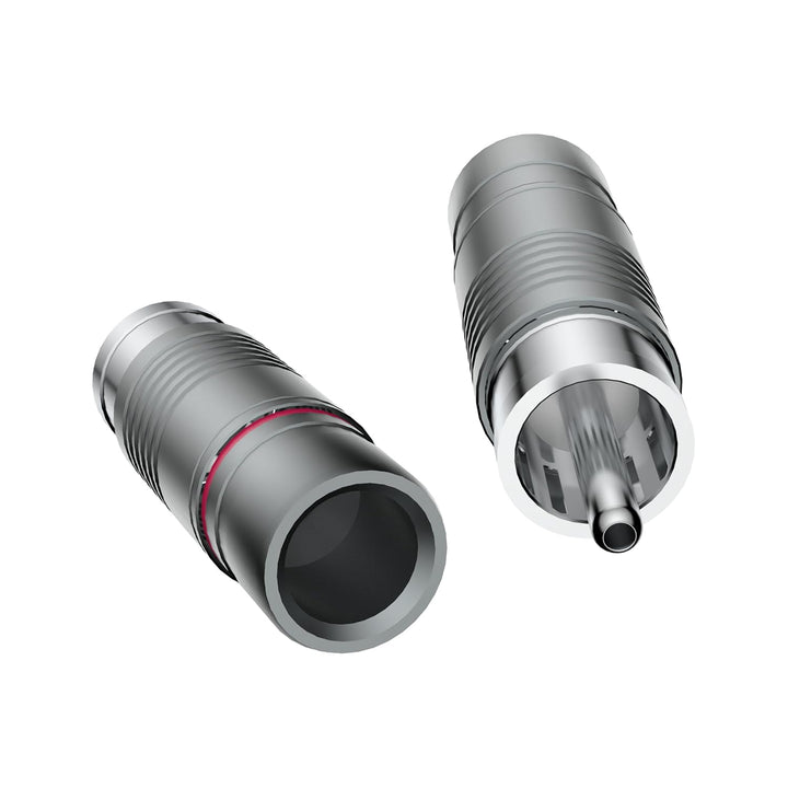 Tertullus 4 Stück High End Cinch Stecker ，HiFi RCA Stecker,Cinch-Steckverbinder für Audio Phono RCA1