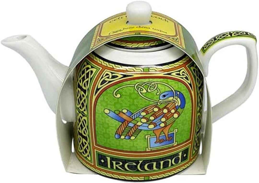 Royal Tara Irische Teekanne Knochenporzellan Material Kleeblatt- und Lebensbaum-Design (Keltischem P