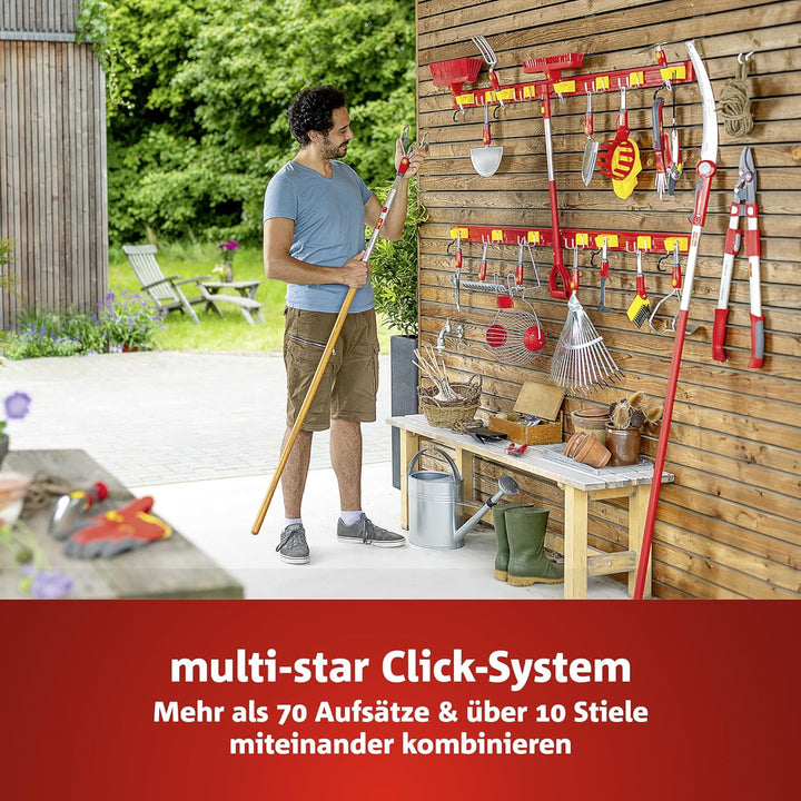 WOLF Garten WOLF-Garten multi-star - Kescher WK-M Gartenwerkzeug, Rot, 30x30 cm Single, Single