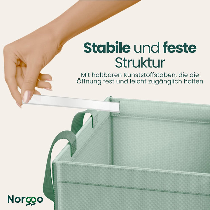 Norggo Set aus 3 Müllsäcken für Mülltrennung, 40L - Mülltrennsystem 3fach für Papier, Kunststoff und