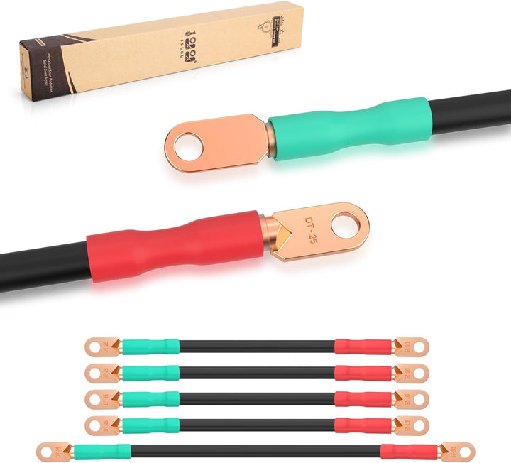 10L0L Batteriekabel-Set für Golfwagen, passend für EZGO TXT ab 1994 (5 Stück)