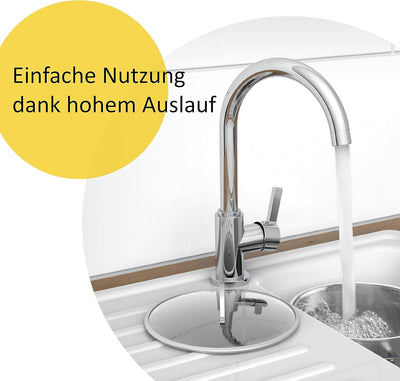 instmaier K3 Küchenarmatur | Wasserhahn Küche | Spültischarmatur mit hohem Auslauf | Armatur für Küc