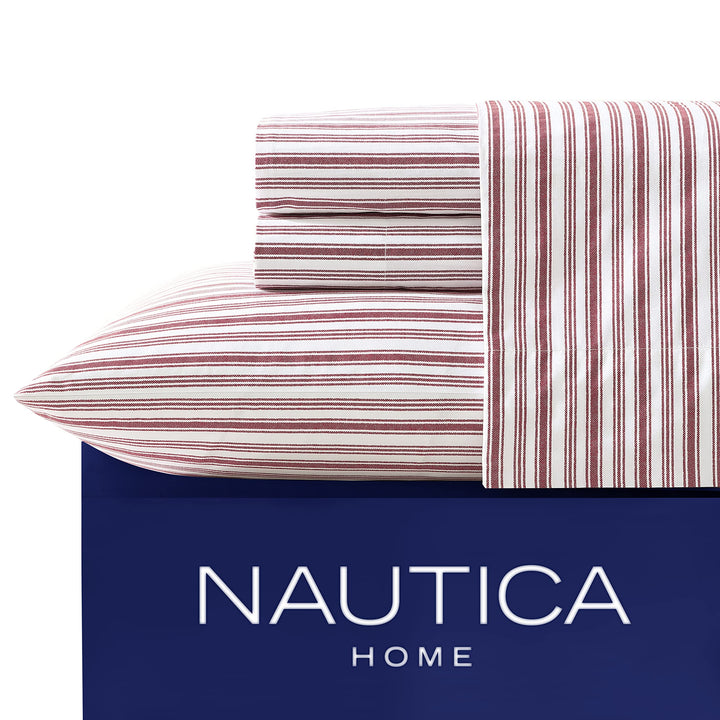 Nautica - Perkal-Kollektion – Bettwäsche-Set – 100% Baumwolle, knackig und kühl, leichte und feuchti