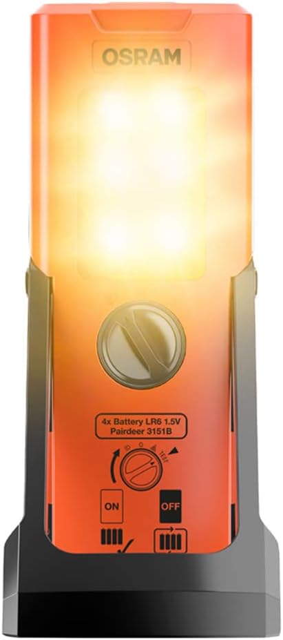 Osram LEDguardian TRUCK FLARE Signal TA19, aufstellbare LED Warnleuchte für LKW, Bus, Fahrzeuge über