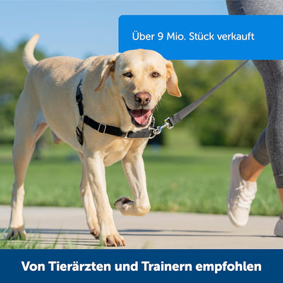 PetSafe Easy Walk-Geschirr, Anti-Zieh-Hundegeschirr, Verringert Würgen und Husten, Mit 1,8 M Leine,