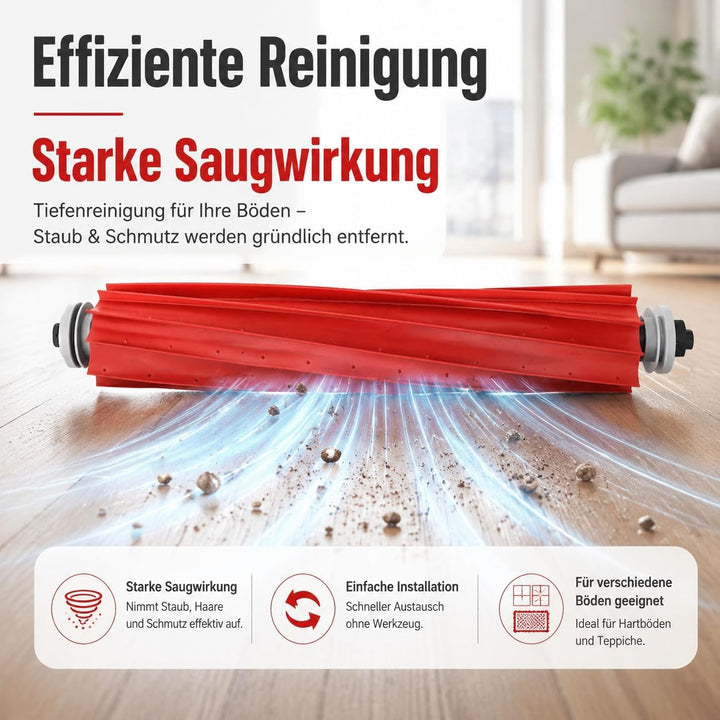 LOVECO 4 Hauptbürste Kompatibel für Roborock S7 S7 Plus S7 MaxV S7 MaxV Plus S7 MaxV Ultra Roboter S