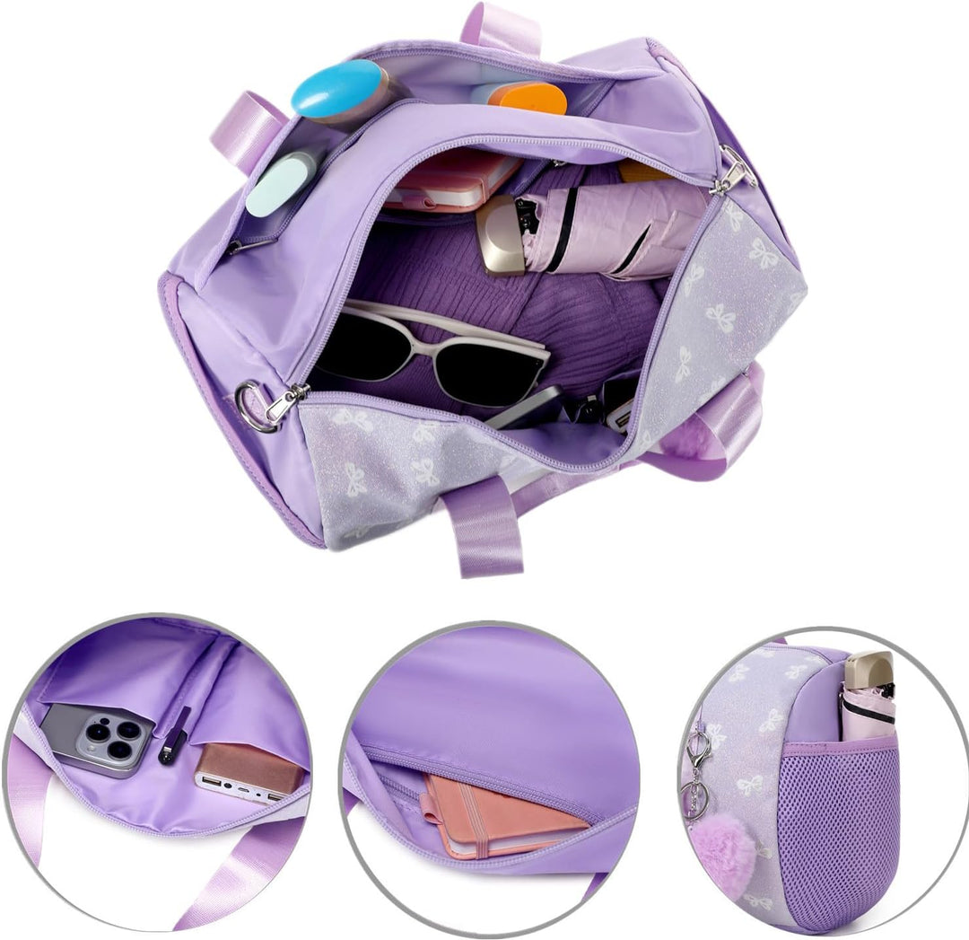 Schmetterling Tasche Kinder Sporttasche Mädchen Ballett Mädchen Kinderhandtasche Balletttasche Kinde