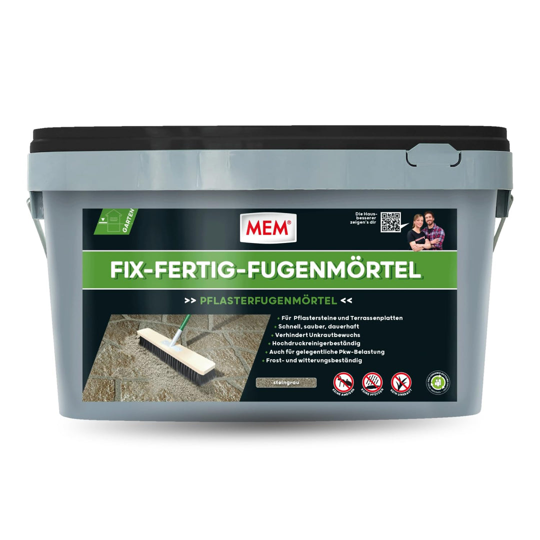 MEM Fix &amp; Fertig Fugenmörtel steingrau 25kg