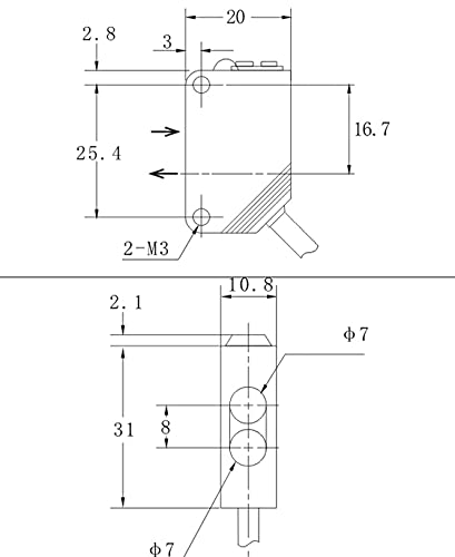 Reflektions Lichttaster Lichtsensor Optischer Sensor 12-24V 20cm PNP 100mA NC und NO Lichtschranke