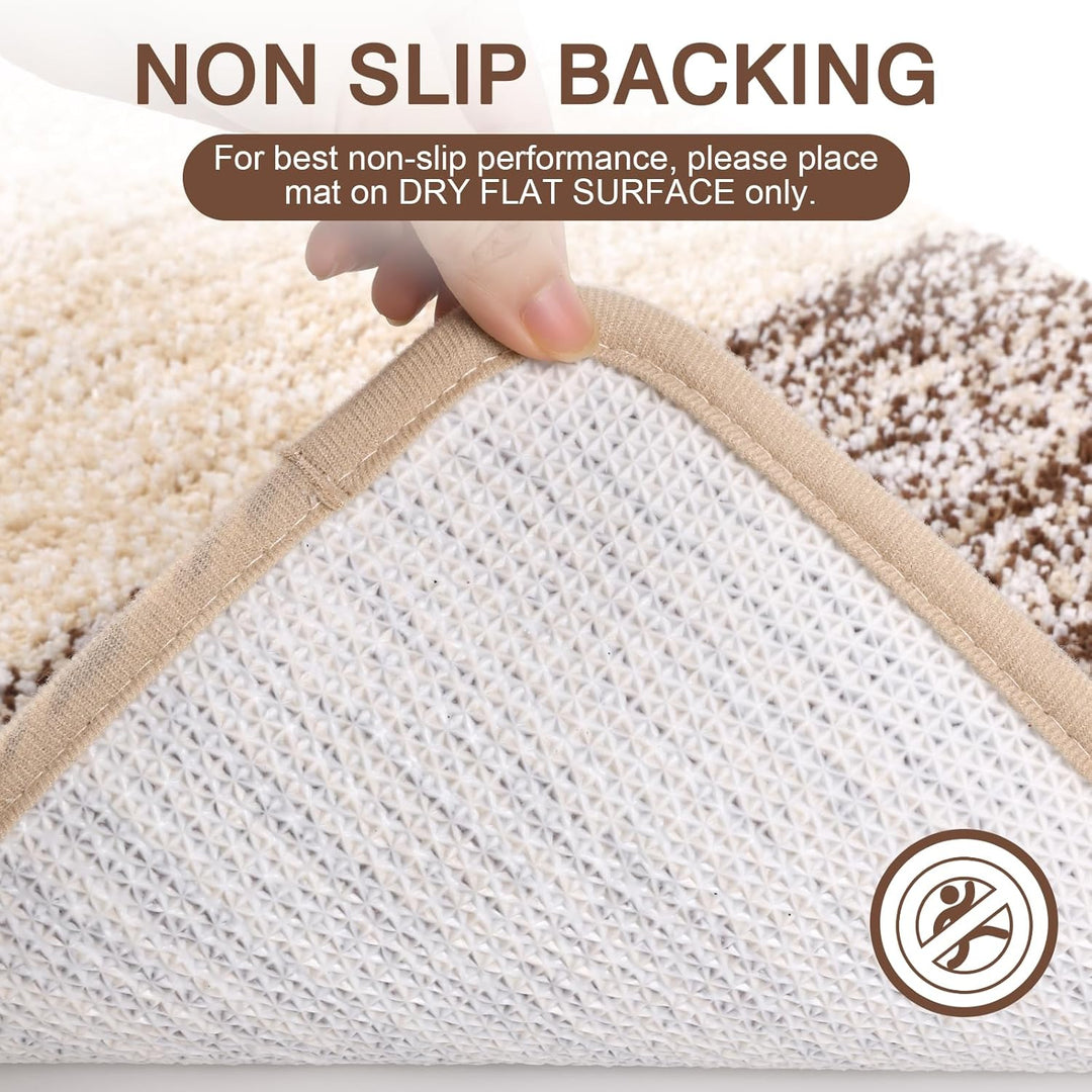 Weich Gross Badematten 80 x 120 cm, Badezimmerteppich Badteppich rutschfeste Wasserabsorbierend Badv