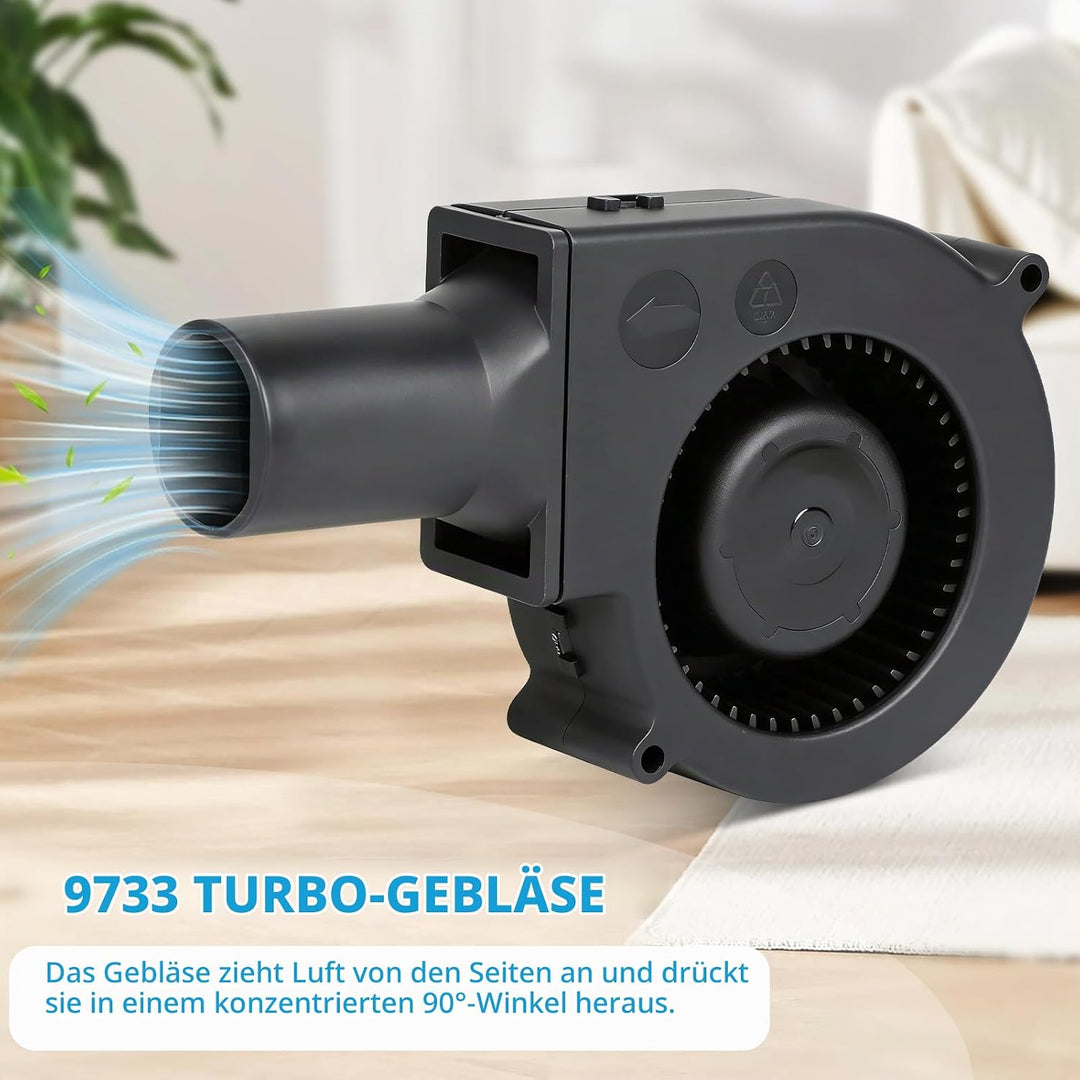 DBREAKS Radiallüfter 12V, Kühlung Lüfter mit Drehzahlregler für Haushaltsgeräte, 220V Klein Gebläse