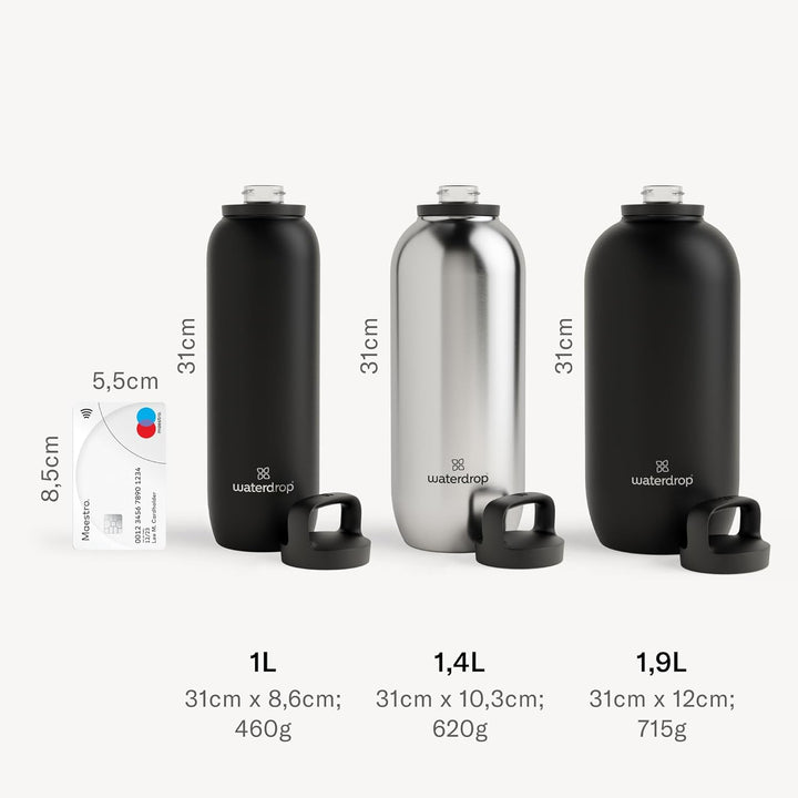 waterdrop® All Purpose Thermosflasche 1.9L, isolierte Edelstahl Trinkflasche, 24h kalt - 6h/12h heis