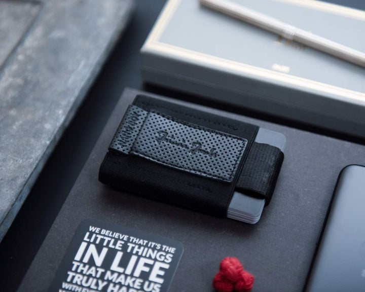 Jaimie Jacobs Nano Boy Mini Wallet, Mini Geldbörse aus Textil, Kleiner Geldbeutel, Slim Wallet mit Z