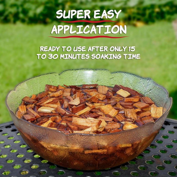 Hochwertige Räucherchips 4er Set – Naturbelassene Holzchips aus Apfel, Buche, Kirsche & Eiche – Perf