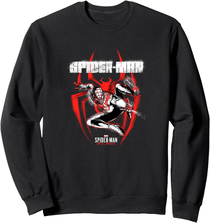 Marvel Spider-Man: Miles Morales Spray Paint Logo Sweatshirt