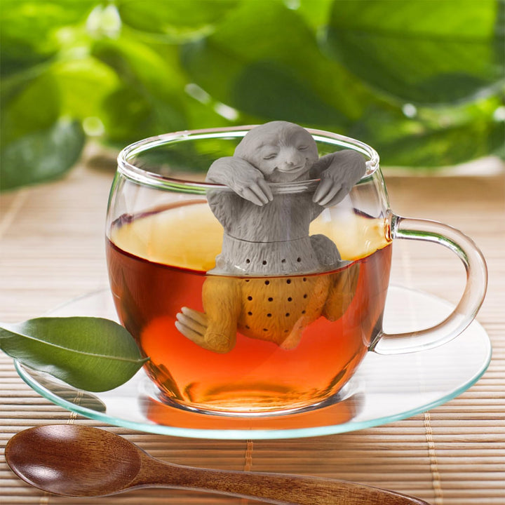 Teesieb für losen Tee, 1 Set Silikon Infuser Lustiger Teebereiter Teefilter Tiere Kompatibel mit den