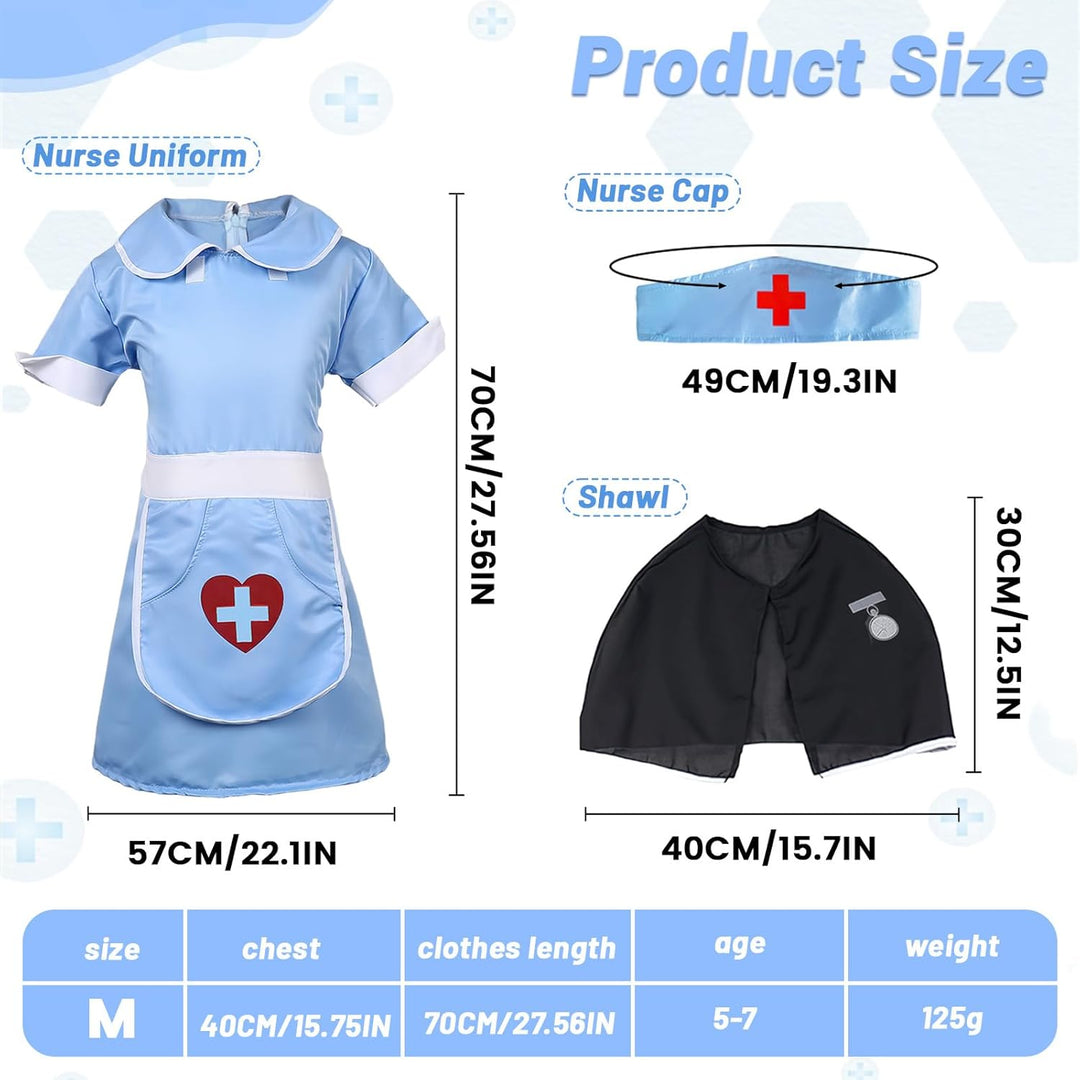 Halloween Nurse, Krankenschwester-Set, Nurse Costume, Ordensschwester Kostüm, Krankenschwester Hallo