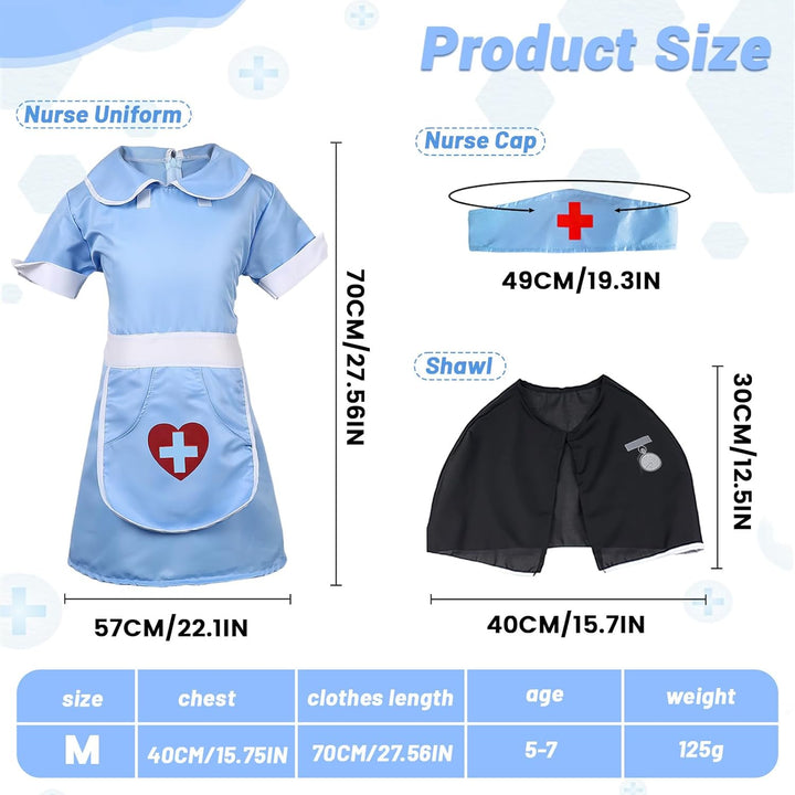 Halloween Nurse, Krankenschwester-Set, Nurse Costume, Ordensschwester Kostüm, Krankenschwester Hallo