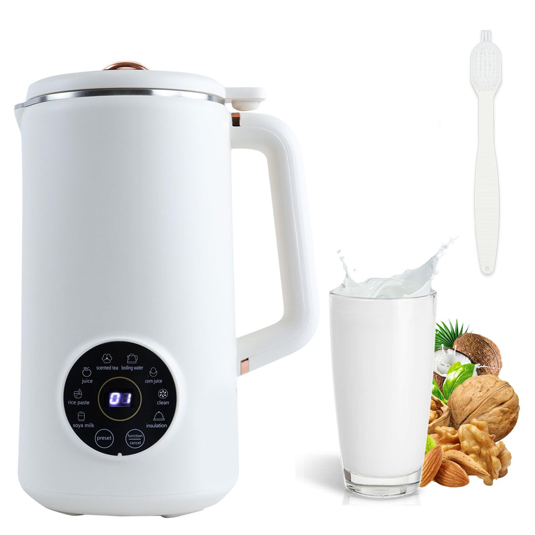 Sojamilch Hersteller, 1000ml Entsafter Sojamilch Maschine mit 10 Klingen Hafermilch Maschine mit Ver