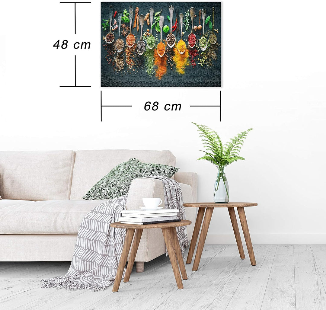Ulmer Puzzleschmiede - Puzzle „Scharfe Farben“ – Klassisches 1000 Teile Premium-Puzzle Made in Germa