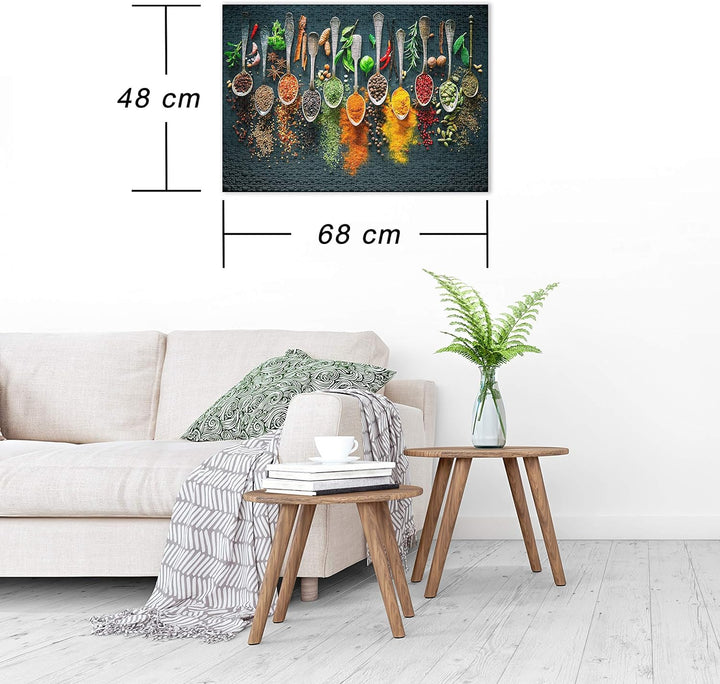 Ulmer Puzzleschmiede - Puzzle „Scharfe Farben“ – Klassisches 1000 Teile Premium-Puzzle Made in Germa
