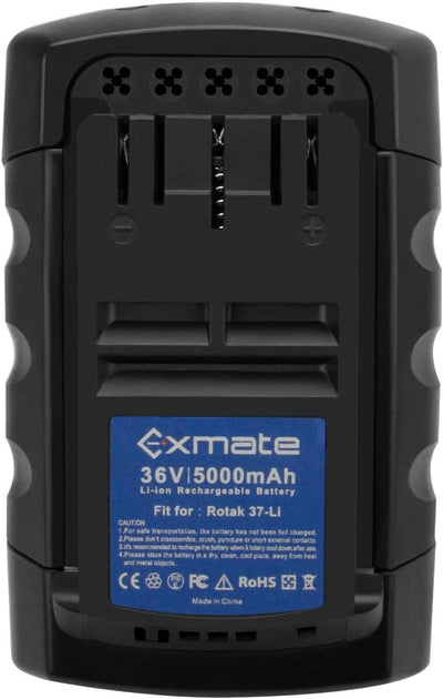 Exmate Batterie Kompatibel mit Bosch Rotak 32 LI, 34 LI, 37 LI, 43 LI Akku-Rasenmäher, Lithiumbatter