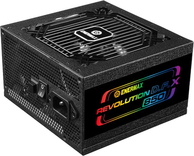ENERMAX Revolution D.F. X ARGB ATX3.0 PCI-e 5.0 Kompakt Gaming&Streaming PC Netzteil 850W 80Plus Gol
