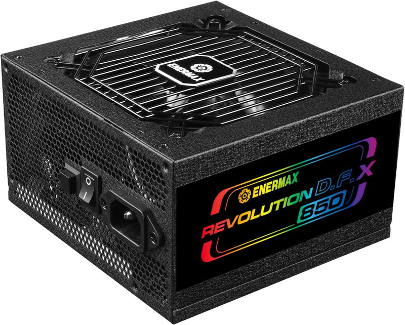 ENERMAX Revolution D.F. X ARGB ATX3.0 PCI-e 5.0 Kompakt Gaming&Streaming PC Netzteil 850W 80Plus Gol