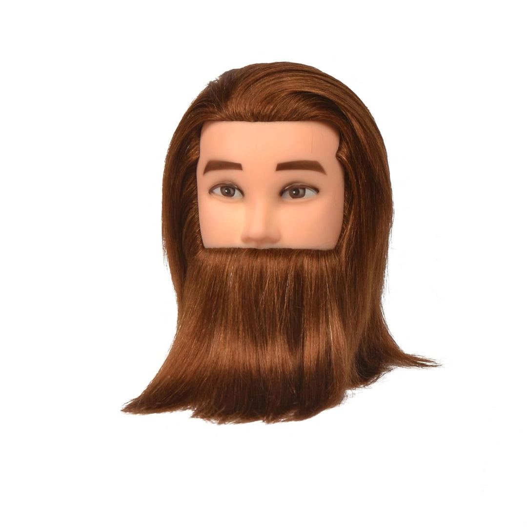 Mann Frisierkopf übungskopf Trainingsköpfe 100% Echthaar Haar Hairdressing Cosmetology Mannequin