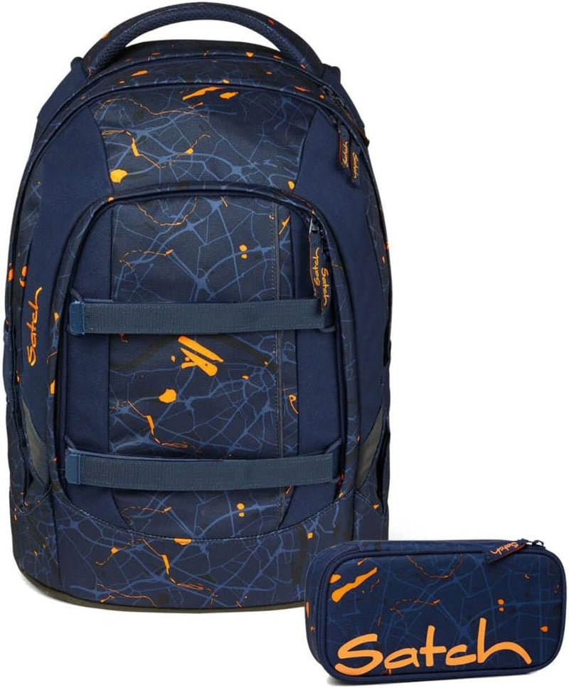 satch Pack Schulrucksack Set 2tlg. mit Schlamperbox Urban Journey, Urban Journey