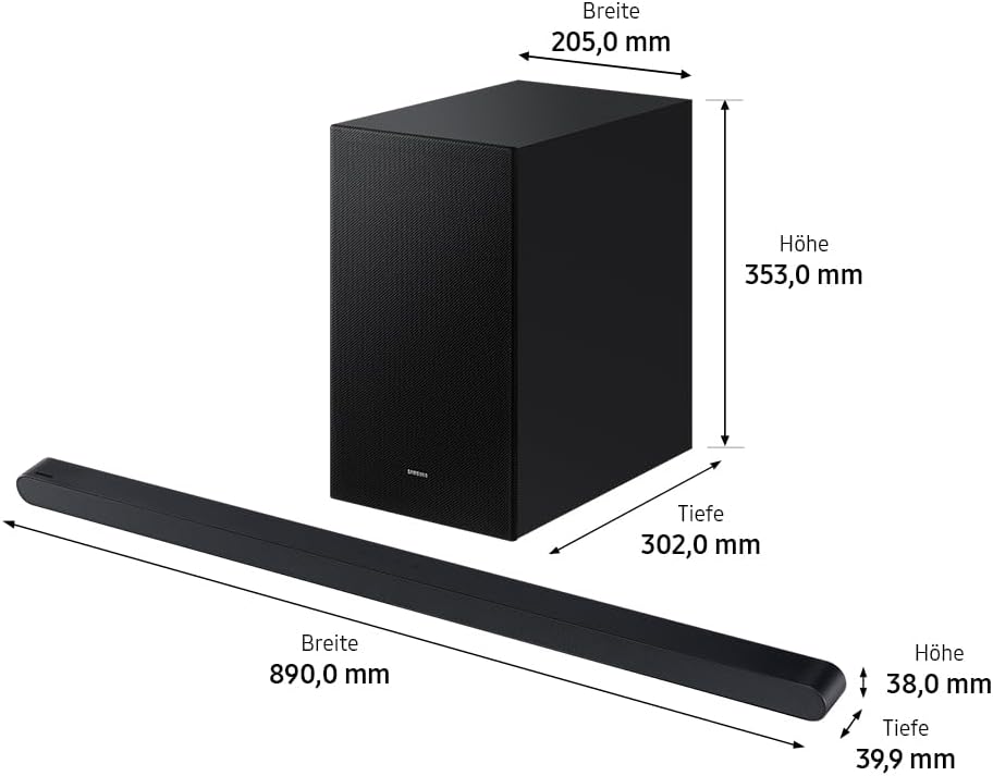 Samsung HW-S710GD 3.1-Kanal Ultra Slim Soundbar für TV-Geräte, Bluetooth-Lautsprecher mit ultraschla