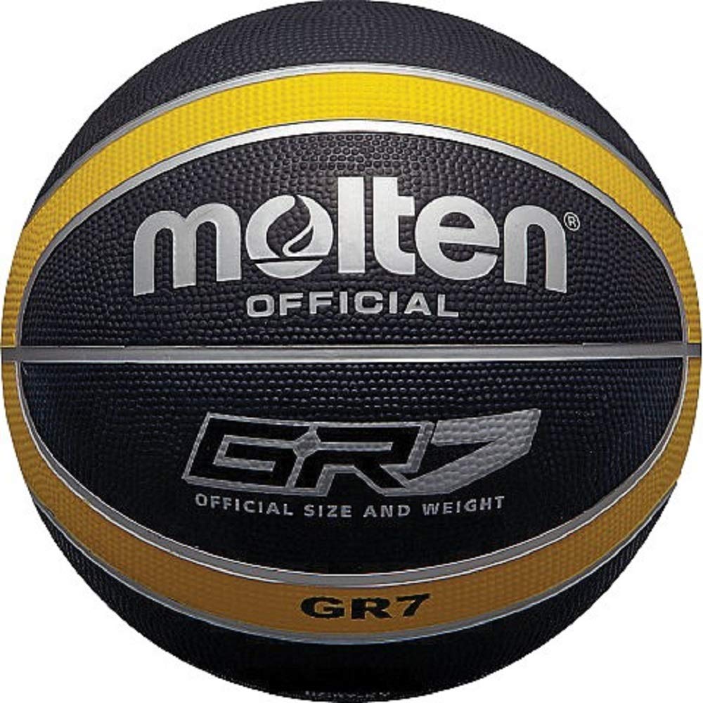 Molten Basket Basketball, Grösse 7, Rot/Weiss/silberfarben 6 schwarz - Black/Yellow, 6 schwarz - Bla