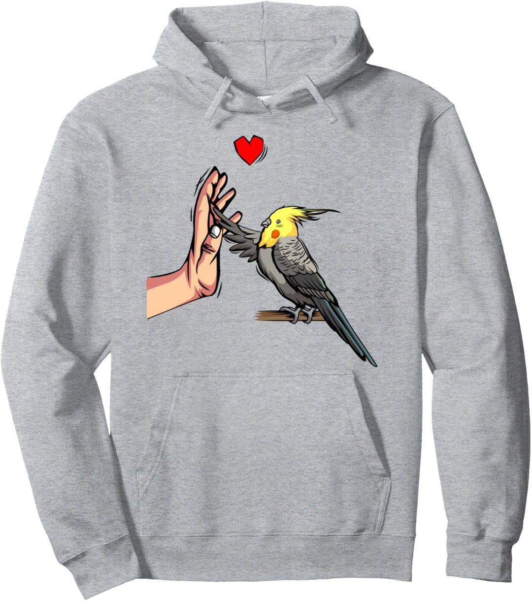 Nymphensittich Liebe Vogel Papagei Pullover Hoodie