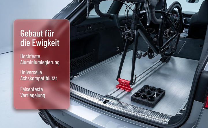 F Fityle Gabelhalterung Fahrrad Steckachse, Auto Fahrrad Dachträger Gabelhalterung Schnellspanner, F