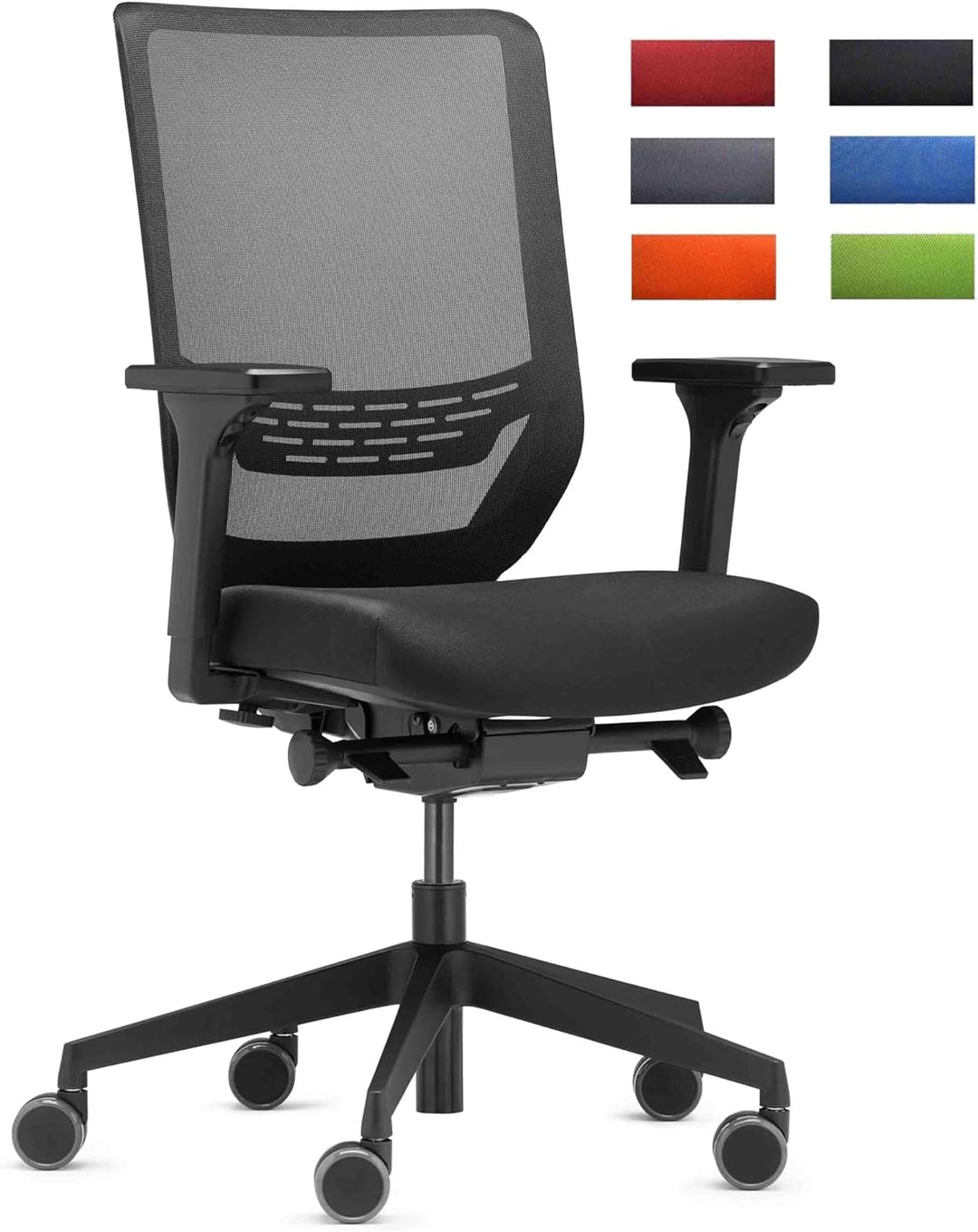 Trendoffice to-sync pro, ergonomischer Bürostuhl, mit Armlehnen, modernes Design, Homeoffice, umwelt