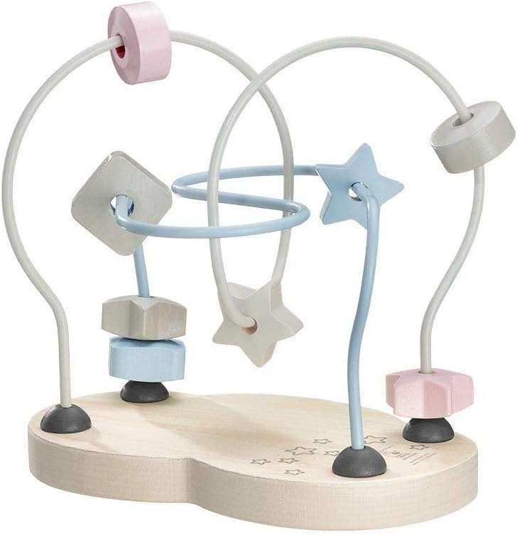 Selecta 64019 Sternchenschleife, Bellybutton, Motorikspielzeug aus Holz, 18 cm, bunt