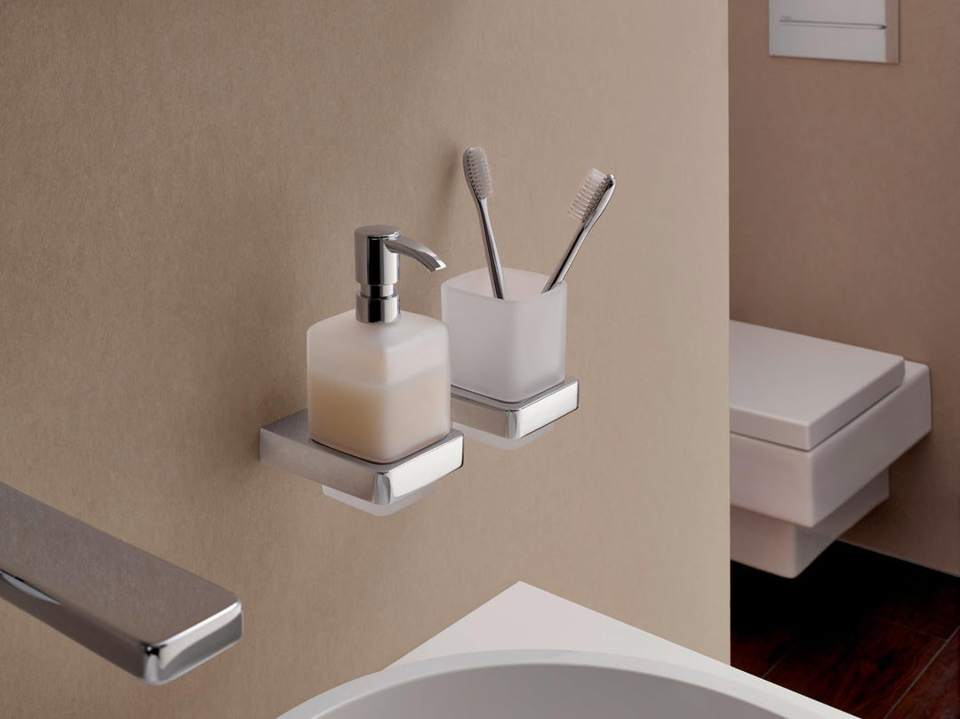 EMCO Trend Seifenspender für Flüssigseifen, Glas satiniert, Inhalt 155ml, Badaccessoires, Wandmontag