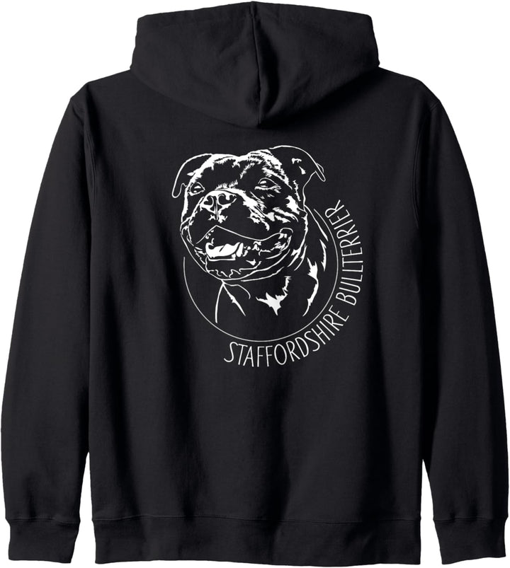 Staffordshire Bullterrier Hunde Portrait Hundeportrait Hunde Kapuzenjacke